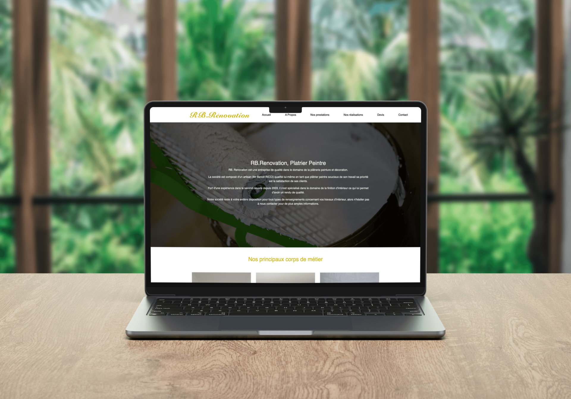 Projet : RB Renovation réalisé par Web Evolution