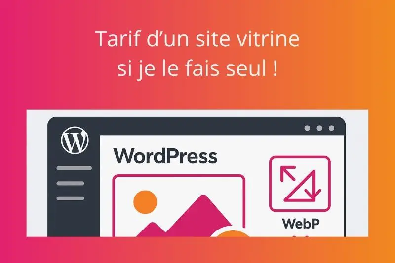 Combien coûte un site vitrine si je le fais seule ?